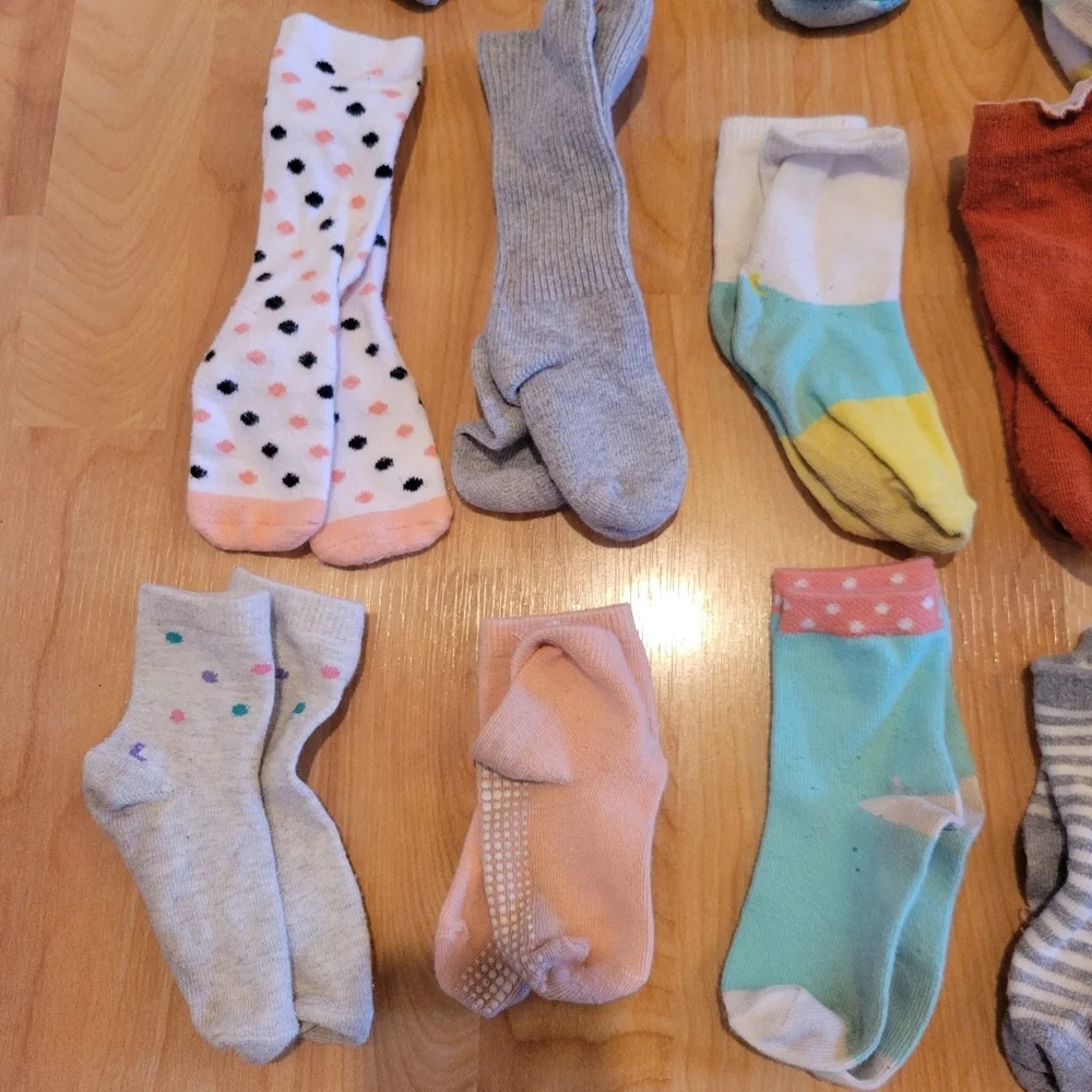 Toddler Sock Bundle 25 Pairs Size 12-36 Months